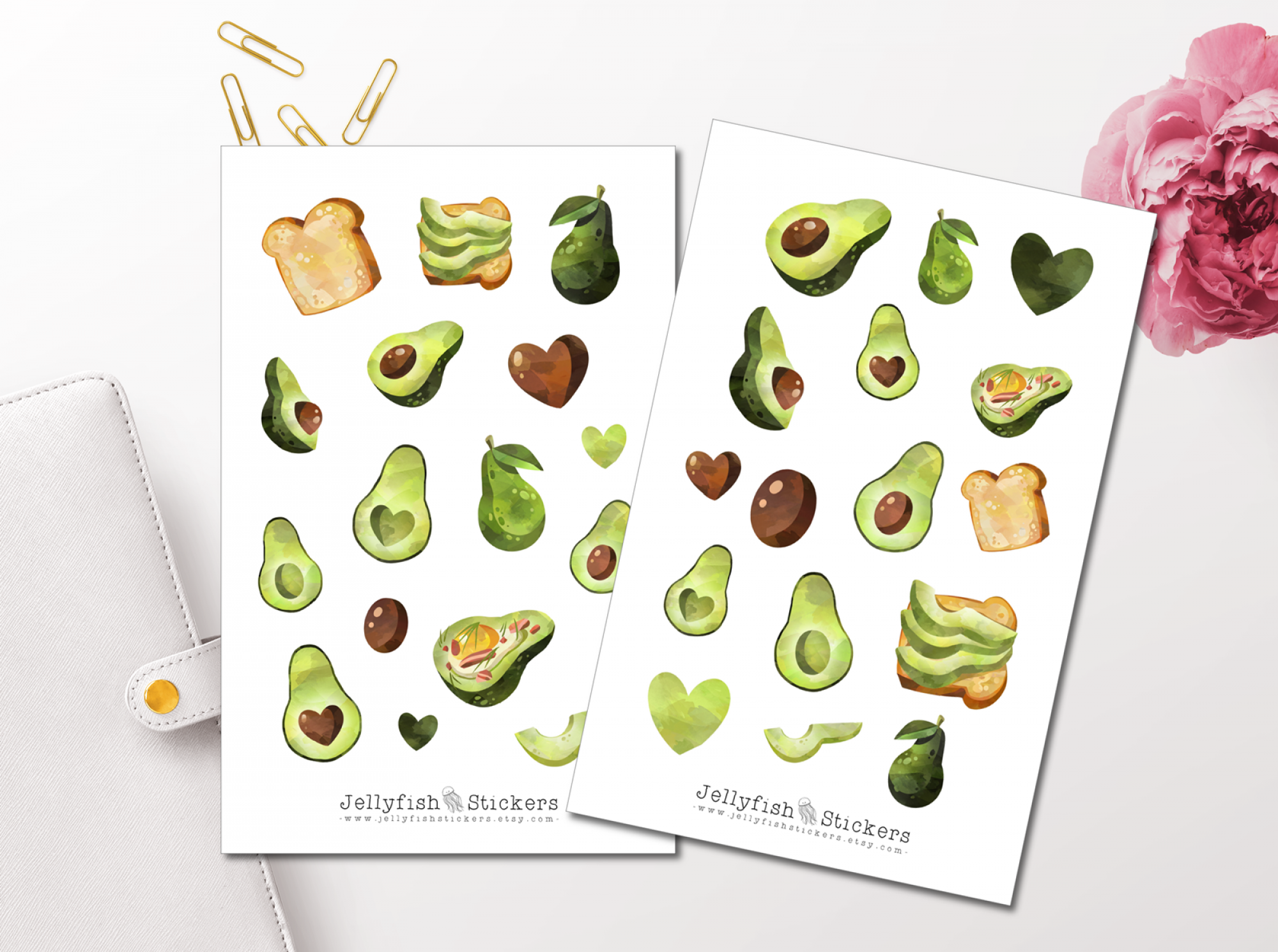 Avocado Sticker Set